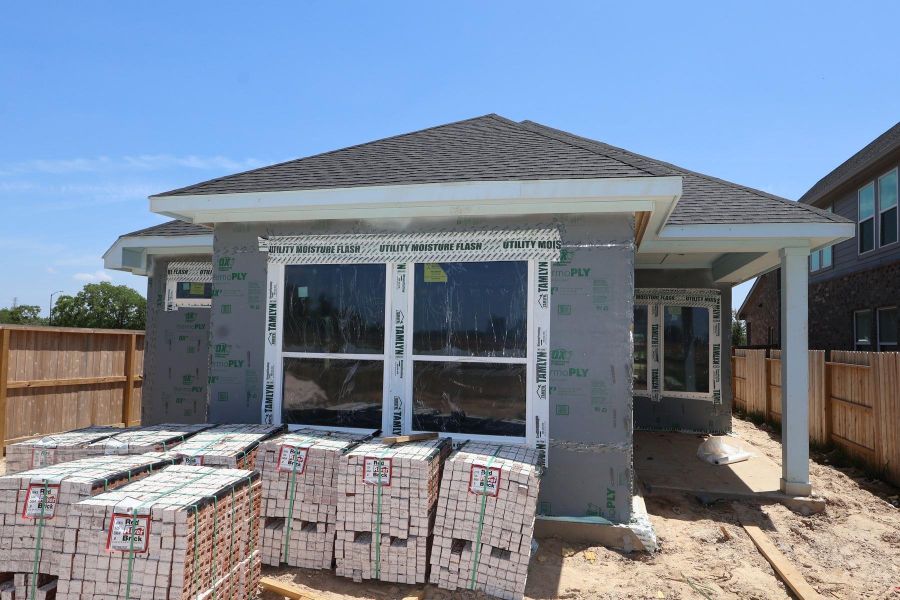 In-progress construction of a new home in The Grand Prairie - Meadow Collection, Hockley, TX (Image 4). In-progress construction of a new home in The Grand Prairie - Meadow Collection, Hockley, TX (Image 4).