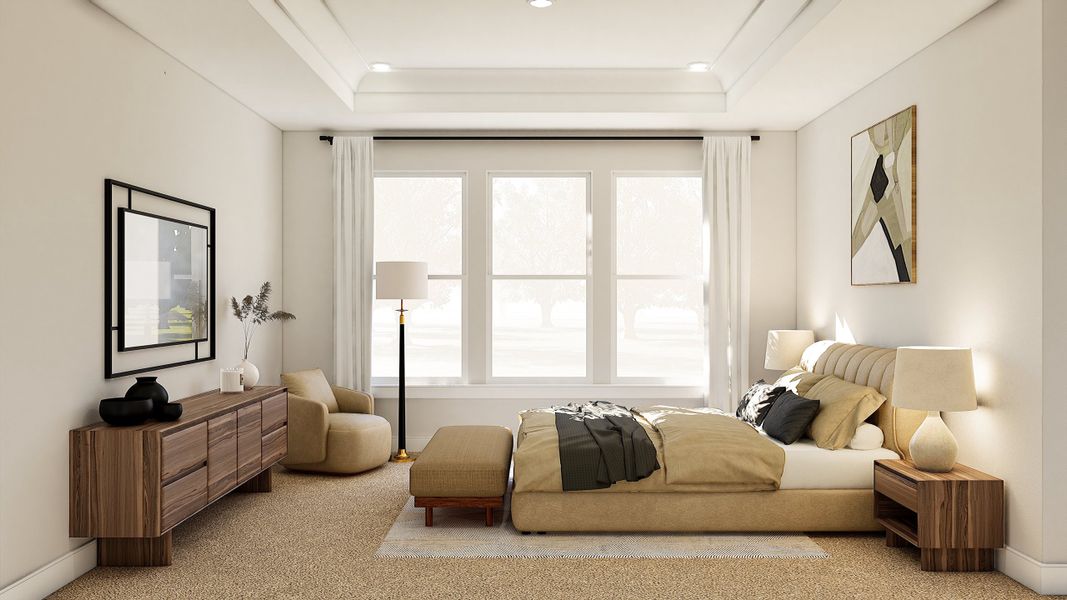 Representative furnished interior of a home built from the Stirling by K. Hovnanian® Homes in Monterra, Rockwall (Image 18).