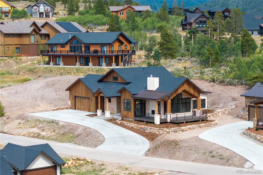 Front exterior of a new home in , Granby, CO, highlighting curb appeal (Image 2).