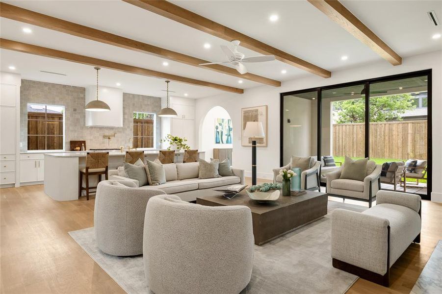 Furnished interior view inside a new home in , Dallas (Image 17).