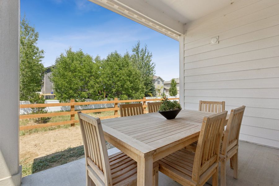 Exterior details and patio area of a home in Westside Crossing, Berthoud (Image 23). Exterior details and patio area of a home in Westside Crossing, Berthoud (Image 23).