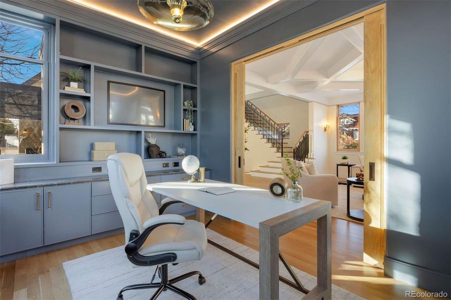 Furnished interior view inside a new home in , Denver (Image 8).