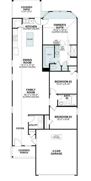 2D floor plan layout of this home in Summerview, Fulshear, TX (Image 4).