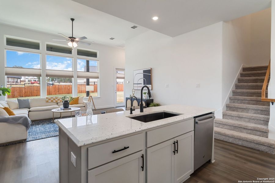 Furnished interior view inside a new home in Woodbridge Farms, La Vernia (Image 3).