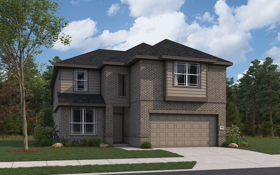 Hamilton - Elevation D Rendering - Color Scheme 3