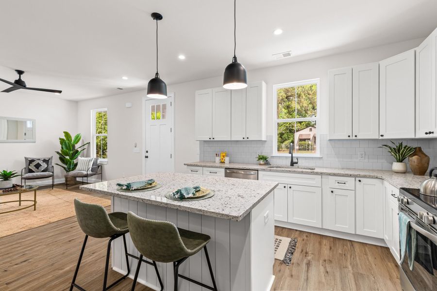 Furnished interior view inside a new home in , North Charleston (Image 9).