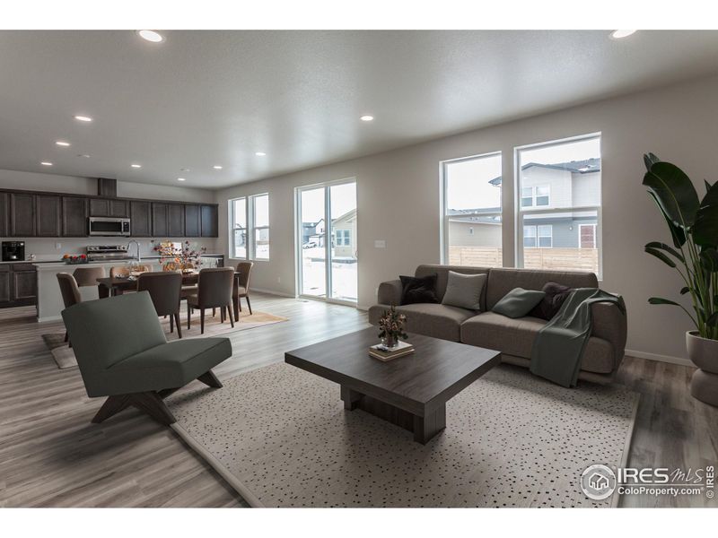 LIVING ROOM AND DINING ROOM