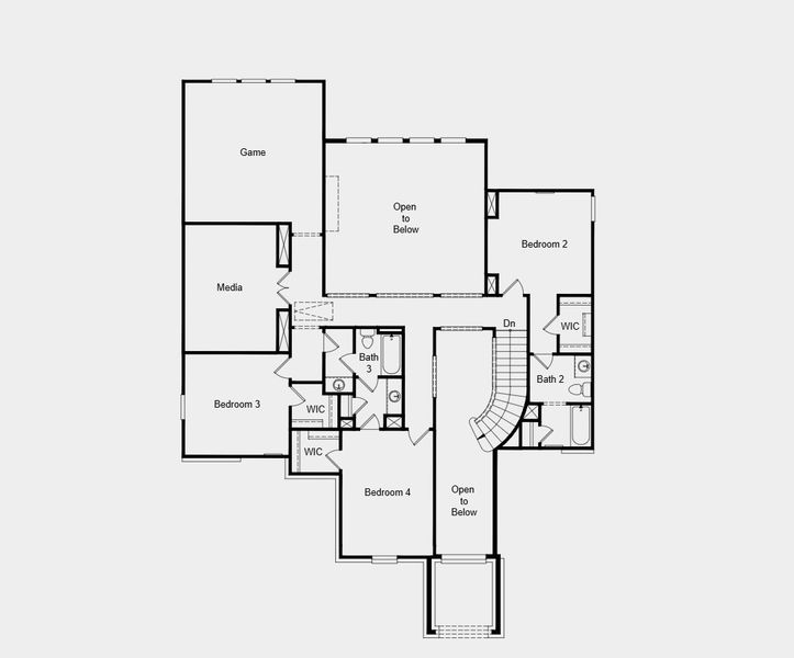 2D floor plan layout for the Larimar by Taylor Morrison in The Ranch at Uptown Celina 60s, Celina, TX (Image 3). 2D floor plan layout for the Larimar by Taylor Morrison in The Ranch at Uptown Celina 60s, Celina, TX (Image 3).
