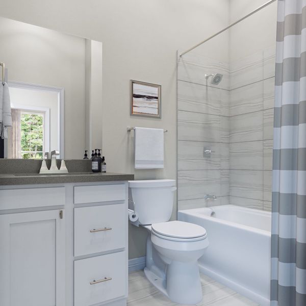 Representative furnished interior of a home built from the Whimbrel by Tri Pointe Homes in Oakhill Reserve, Tomball (Image 27).