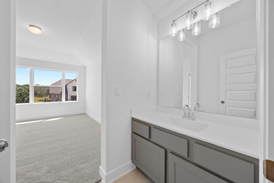 Furnished interior view inside a new home in Parmer Ranch, Georgetown (Image 12).