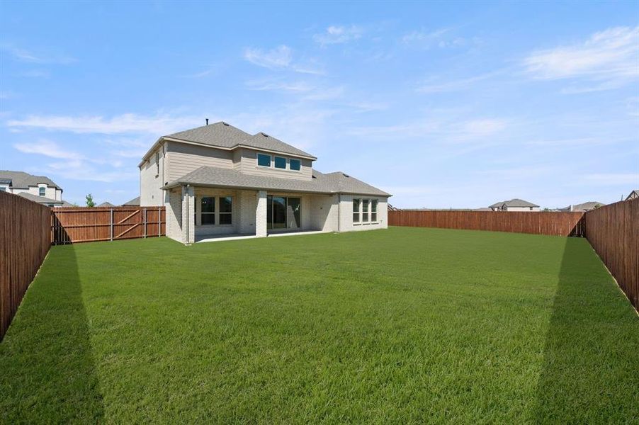 Exterior details and patio area of a home in Shady Valley Estates, Midlothian (Image 21).