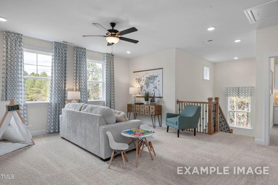 Furnished interior view inside a new home in Tobacco Road, Angier (Image 29).