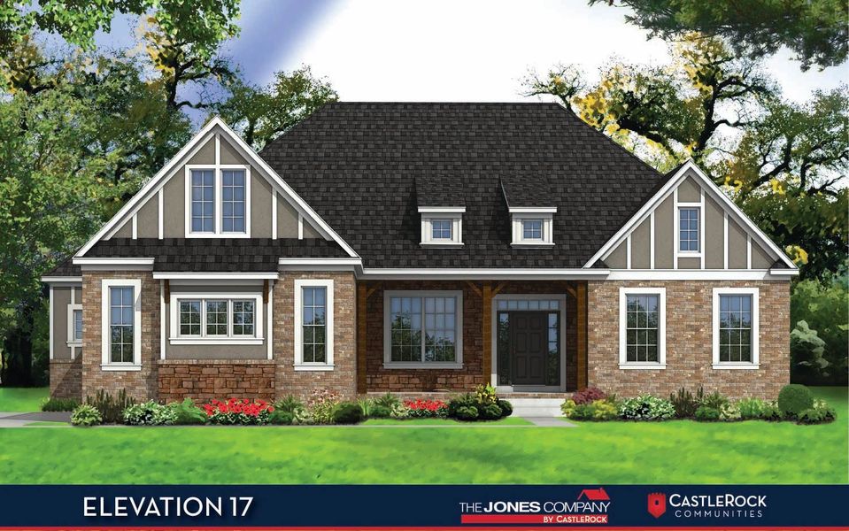 Representative exterior photo of a completed home built from the Augusta II by CastleRock Communities in Belvoir, Fairview, TN (Image 19).