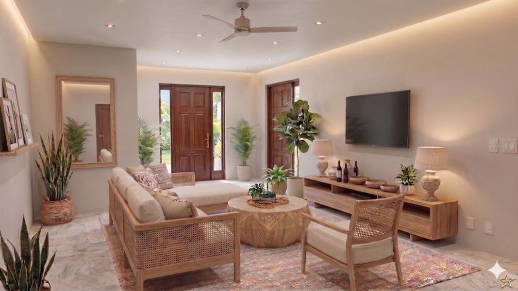 Furnished interior view inside a new home in , Lehigh Acres (Image 5).