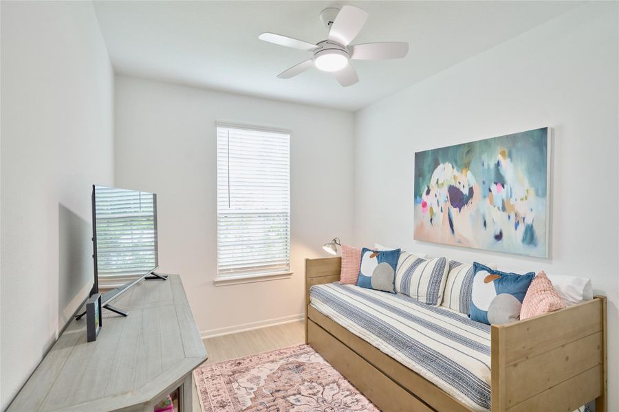 Furnished interior view inside a new home in The Pines At Seven Coves, Willis (Image 23).