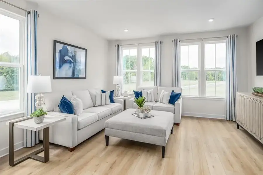 Representative furnished interior of a home built from the Clarendon 3 Story by Ryan Homes in Quinley, Charlotte (Image 6).