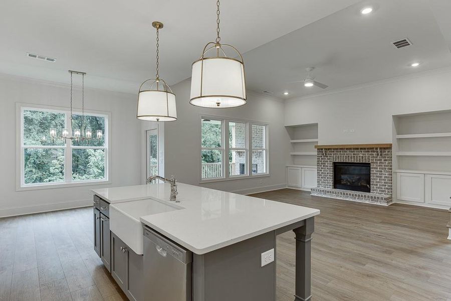 Furnished interior view inside a new home in , Sugar Hill (Image 7). Furnished interior view inside a new home in , Sugar Hill (Image 7).