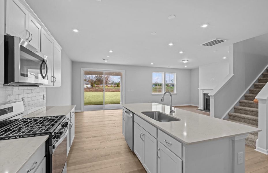 Furnished interior view inside a new home in Fox Hollow, Spartanburg (Image 8). Furnished interior view inside a new home in Fox Hollow, Spartanburg (Image 8).