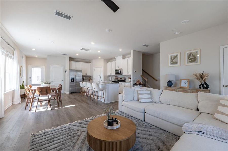 Furnished interior view inside a new home in , Smyrna (Image 19).