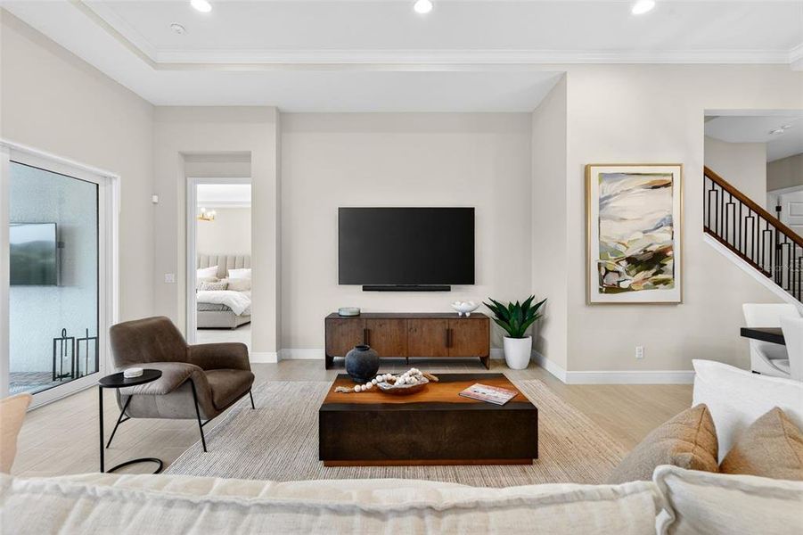 Furnished interior view inside a new home in , Venice (Image 17).