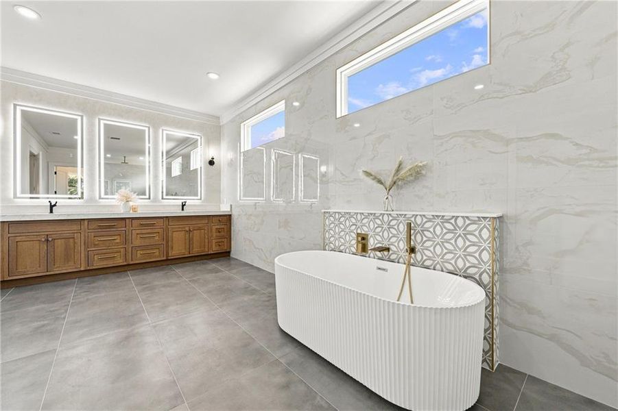 Furnished interior view inside a new home in , Buford (Image 10).