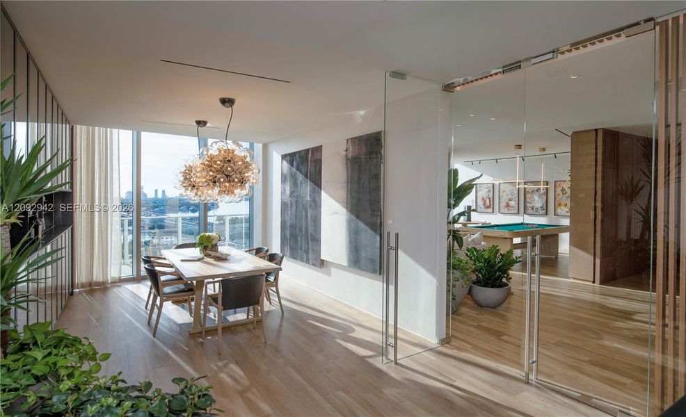 Furnished interior view inside a new home in , Miami (Image 15).