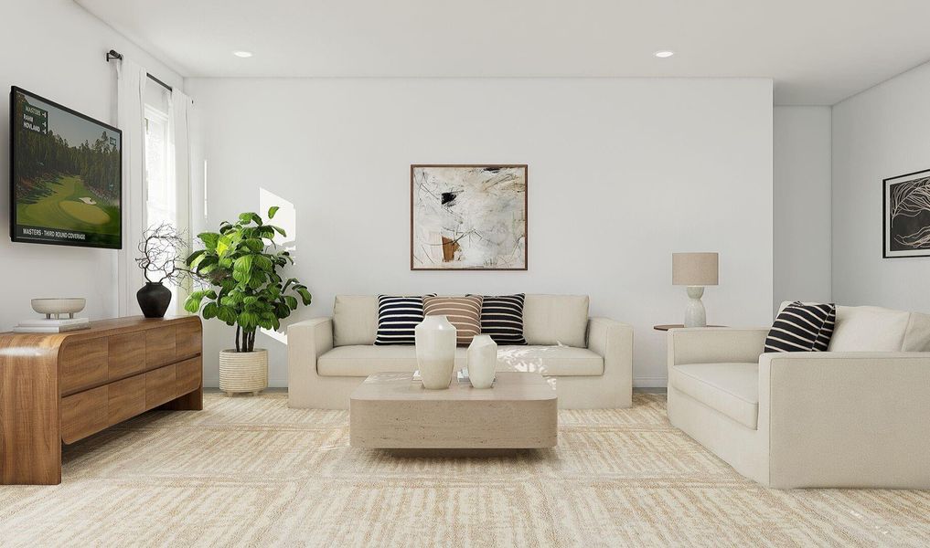 Open great room (*Artist rendering used for illustration purposes only.)