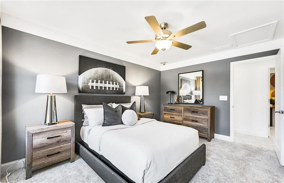 Furnished interior view inside a new home in Haverhill Estates, Dacula (Image 9).