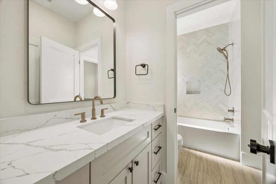 Furnished interior view inside a new home in , Houston (Image 9).