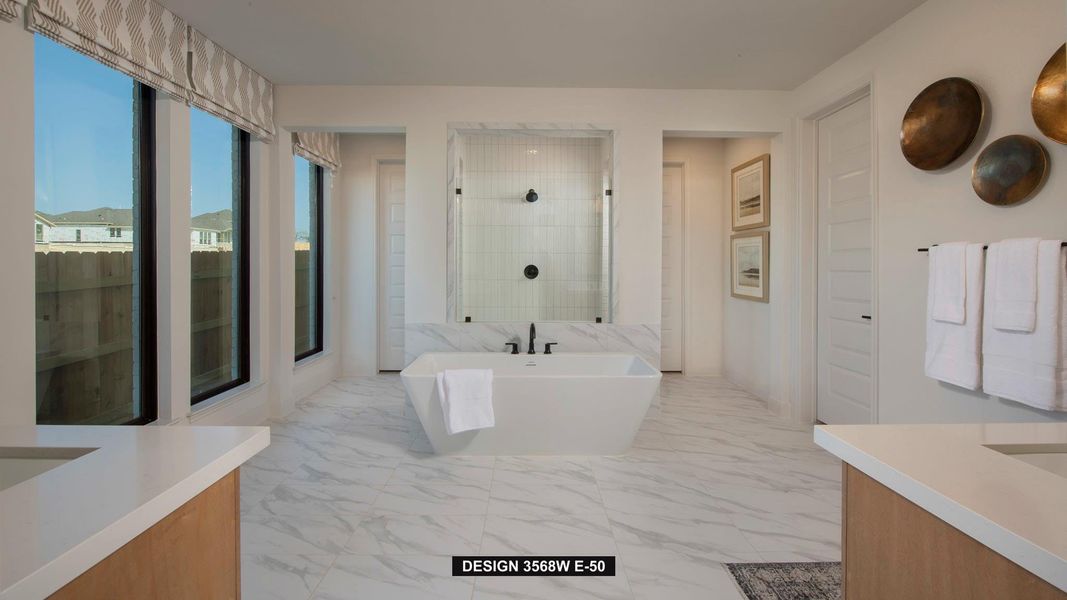 Furnished interior view inside a new home in Lariat 60', Liberty Hill (Image 9).