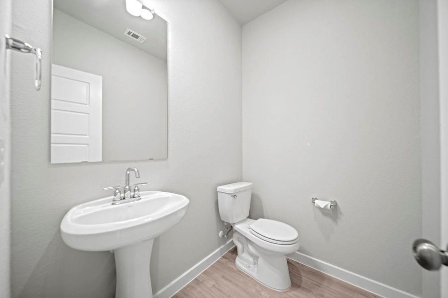 Half bath in the first floor. Half bath in the first floor.