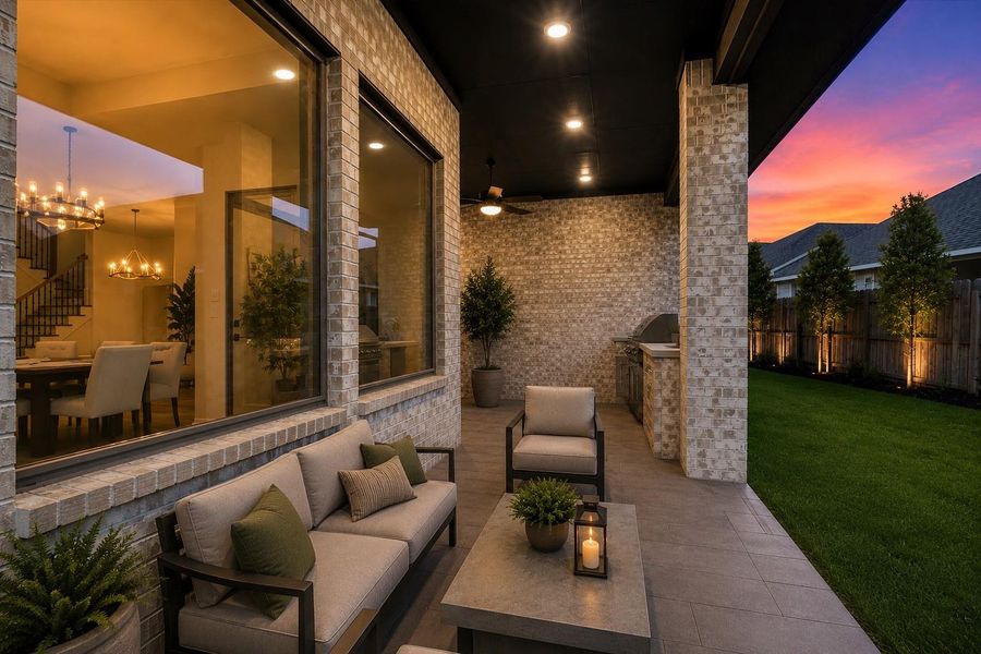 Expansive Outdoor Covered Patio