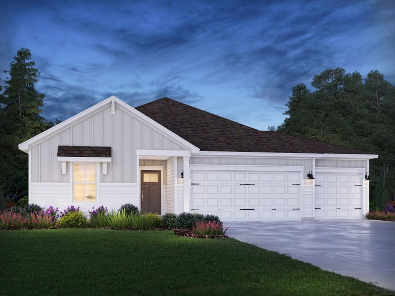 Representative exterior photo of a completed home built from the Chandler by Meritage Homes in Briarcreek - Bronze Series, Cane Ridge, TN (Image 9).