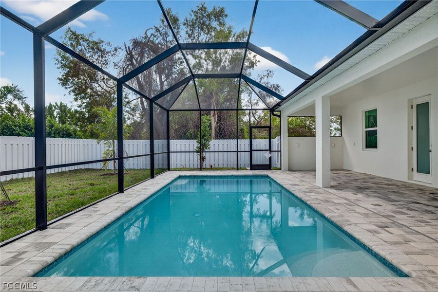 Exterior details and patio area of a home in Cape Coral, Cape Coral (Image 22).