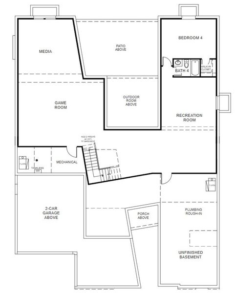 2D floor plan layout for the Vector 2 by Infinity Properties in Vector at the Canyons, Castle Pines, CO (Image 2). 2D floor plan layout for the Vector 2 by Infinity Properties in Vector at the Canyons, Castle Pines, CO (Image 2).