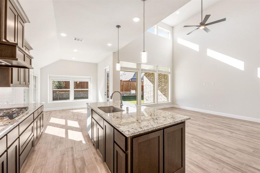 Furnished interior view inside a new home in Creekview Meadows, Pilot Point (Image 10).