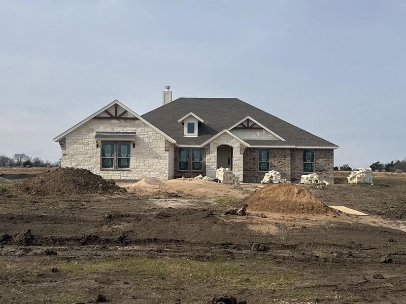 In-progress construction of a new home in Terra Escalante, Blue Ridge, TX (Image 3).