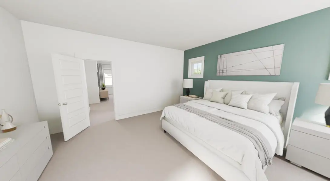 Representative furnished interior of a home built from the Happy by Garman Homes in Golden Gate, High Point (Image 9).