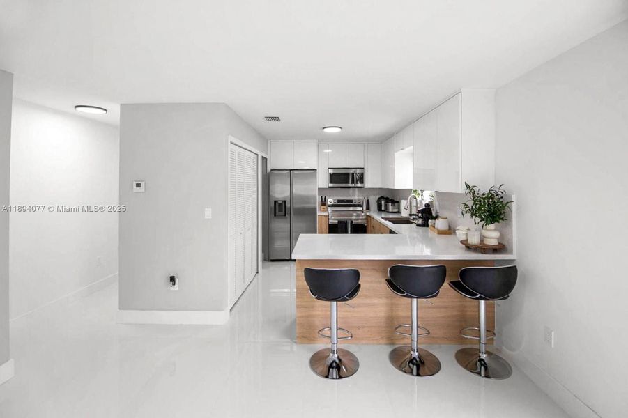 Furnished interior view inside a new home in , Miami (Image 5).