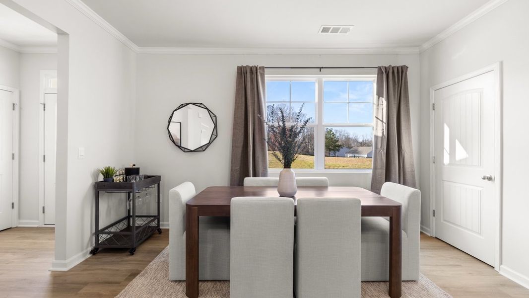 Representative furnished interior of a home built from the Elbert ll by D.R. Horton in Braselton Village, Braselton (Image 12).