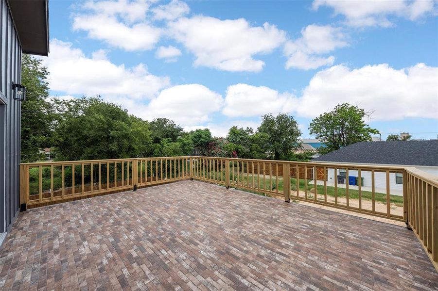View of wooden deck View of wooden deck