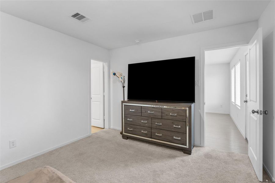 Plenty of space for a large TV plus additional furniture.