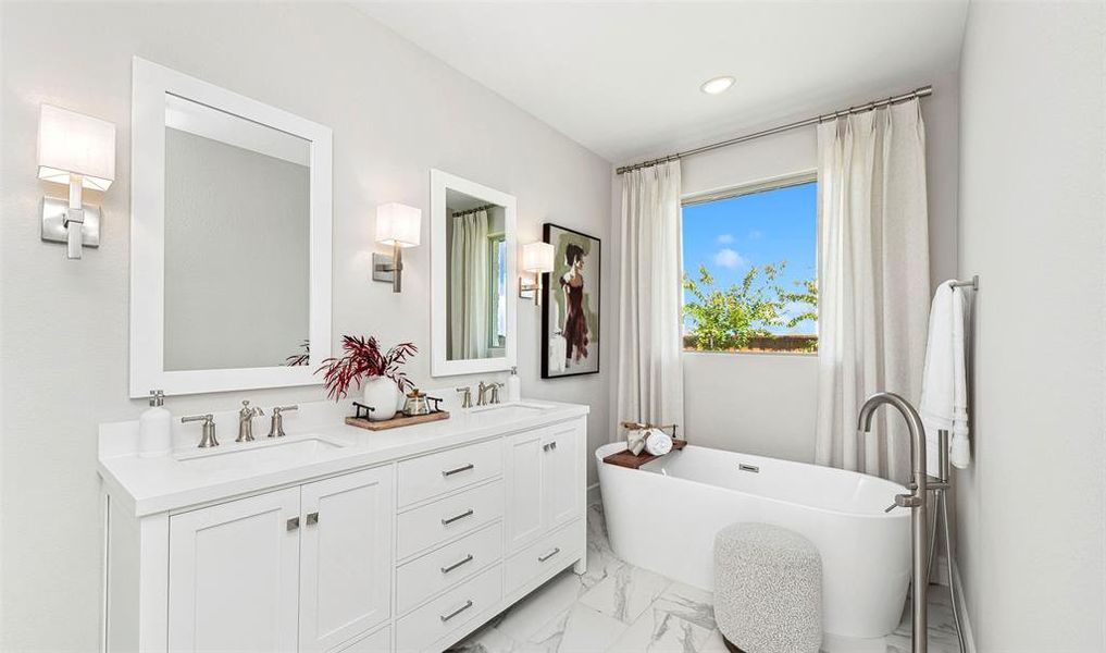 Furnished interior view inside a new home in Creekshaw, Royse City (Image 6).