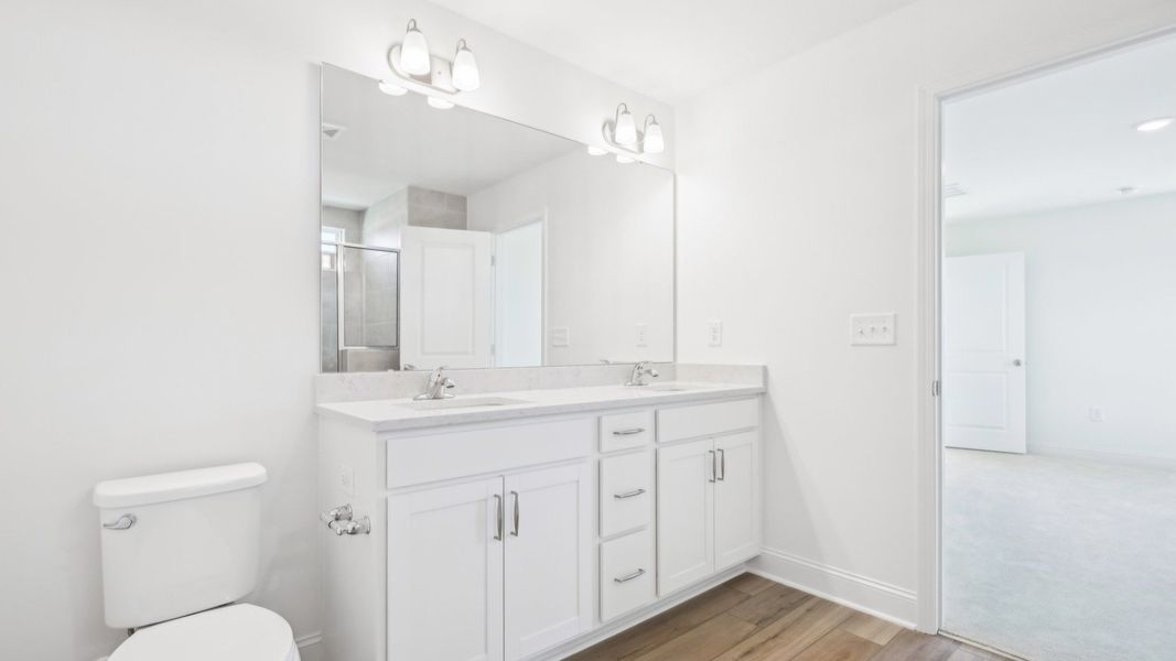 Representative furnished interior of a home built from the Bordeaux by DRB Homes in Sidney Creek Single Family, Zebulon (Image 14).