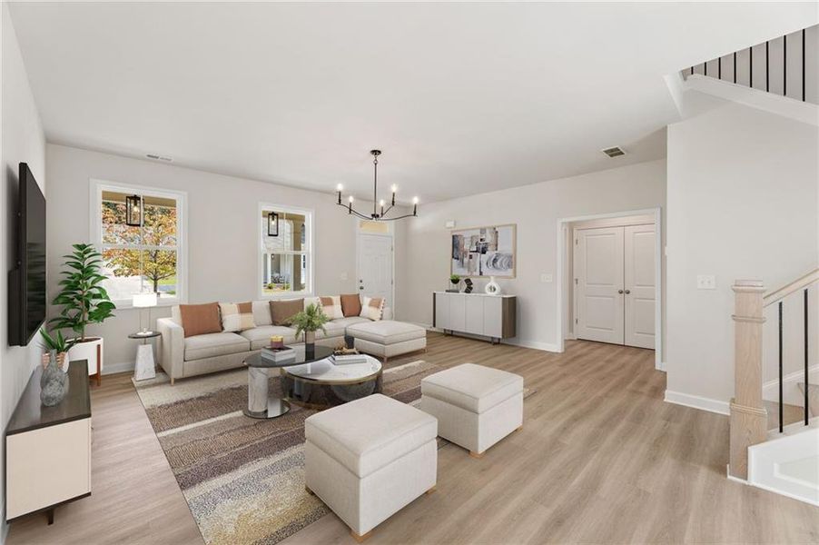 Furnished interior view inside a new home in Parkside, Clarkston (Image 12).