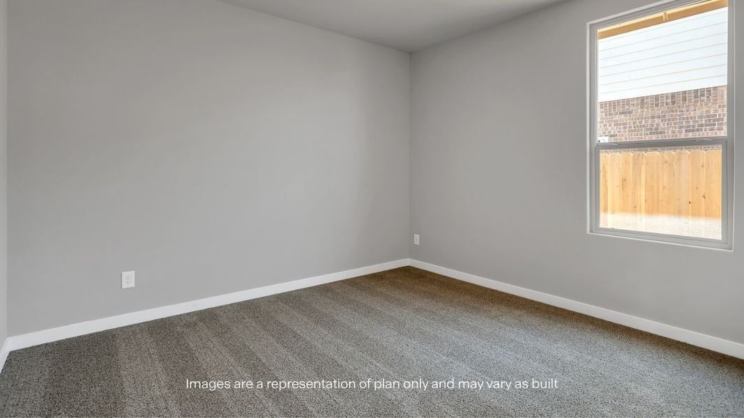 Representative unfurnished interior of a home built from the Jaxson by D.R. Horton in Mustang Ridge, Andrews (Image 24).