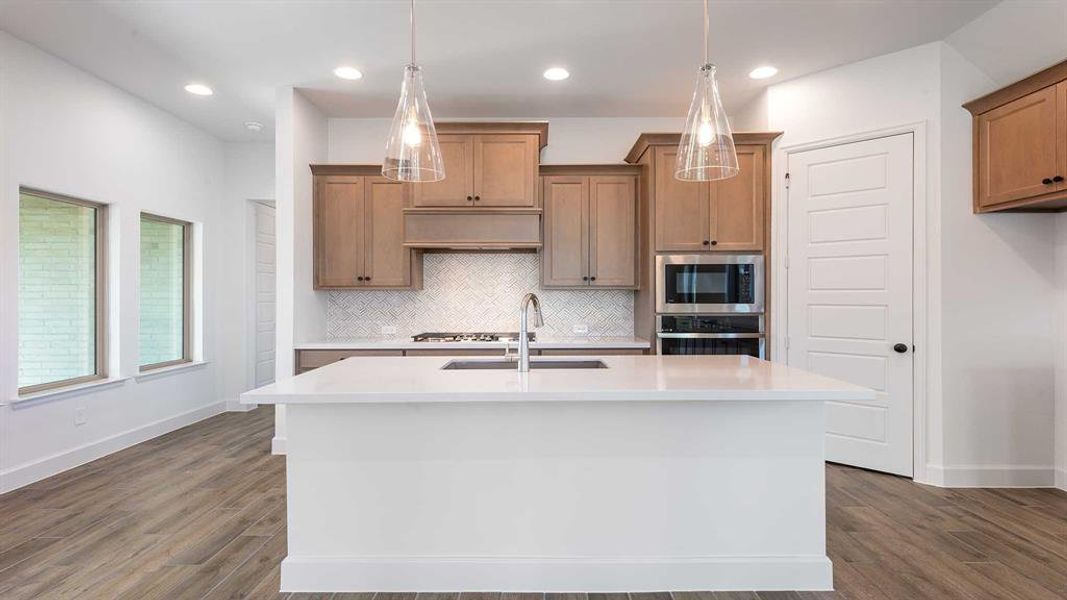 Furnished interior view inside a new home in The Heights At Uptown Celina 45', Celina (Image 9). Furnished interior view inside a new home in The Heights At Uptown Celina 45', Celina (Image 9).