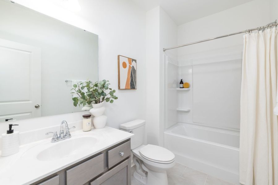 Furnished interior view inside a new home in Benson Village, Benson (Image 24). Furnished interior view inside a new home in Benson Village, Benson (Image 24).