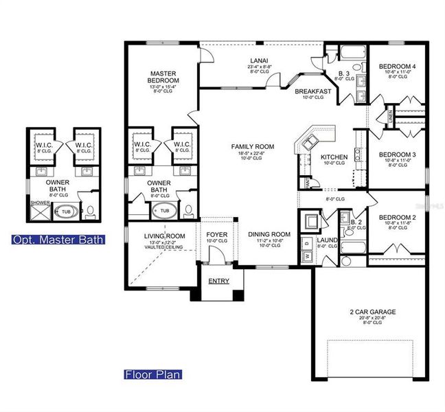 Kingsland Country Lot 43/7, 2265 C elevation.  Colors and upgrades will vary, for illustration purposes only.