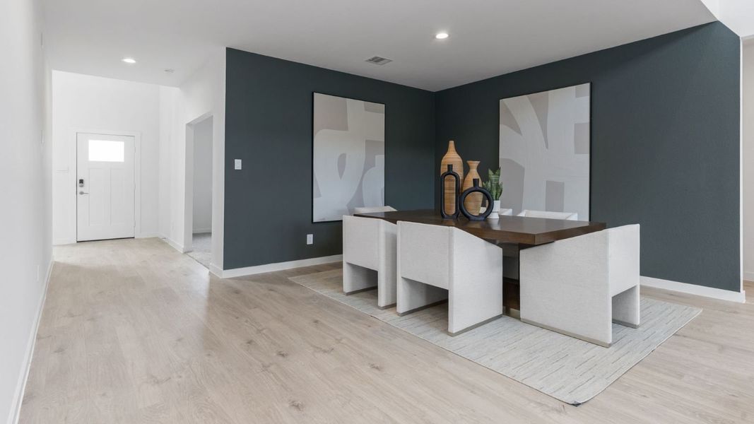 Furnished interior view inside a new home in Tamarron, Fulshear (Image 6).